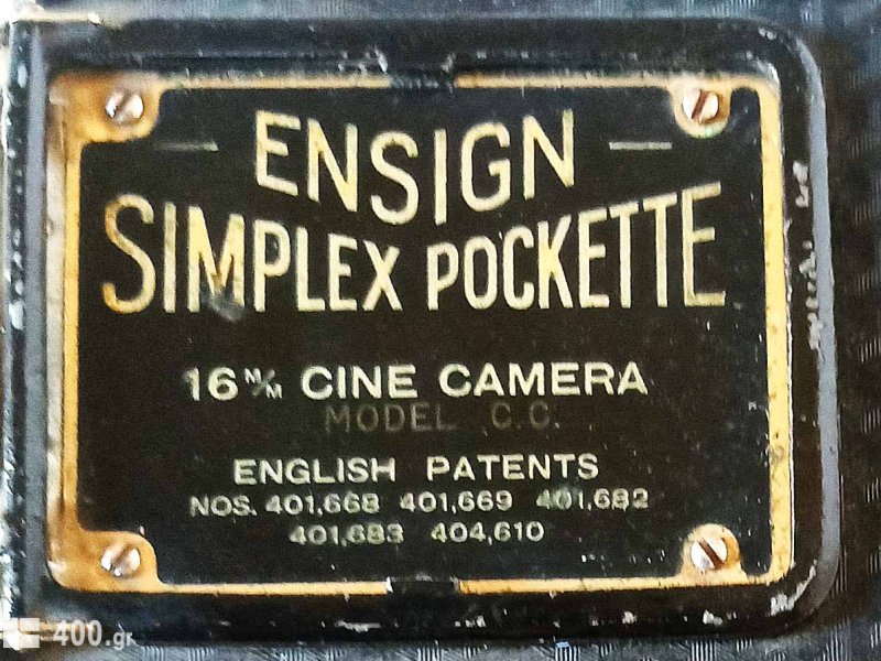 Αντικα κινηματογραφικη ληψης Ensign Simplex Pockette του 1936